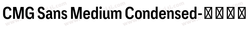 CMG Sans Medium Condensed字体转换